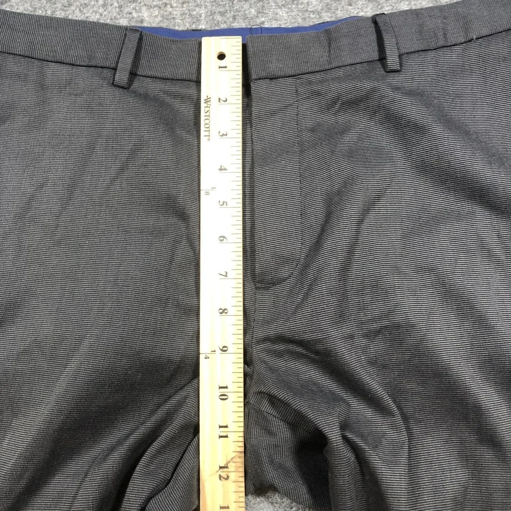 Banana Republic Pants Mens 33x32 Gray Check Modern Slim Non Iron Dress Slacks